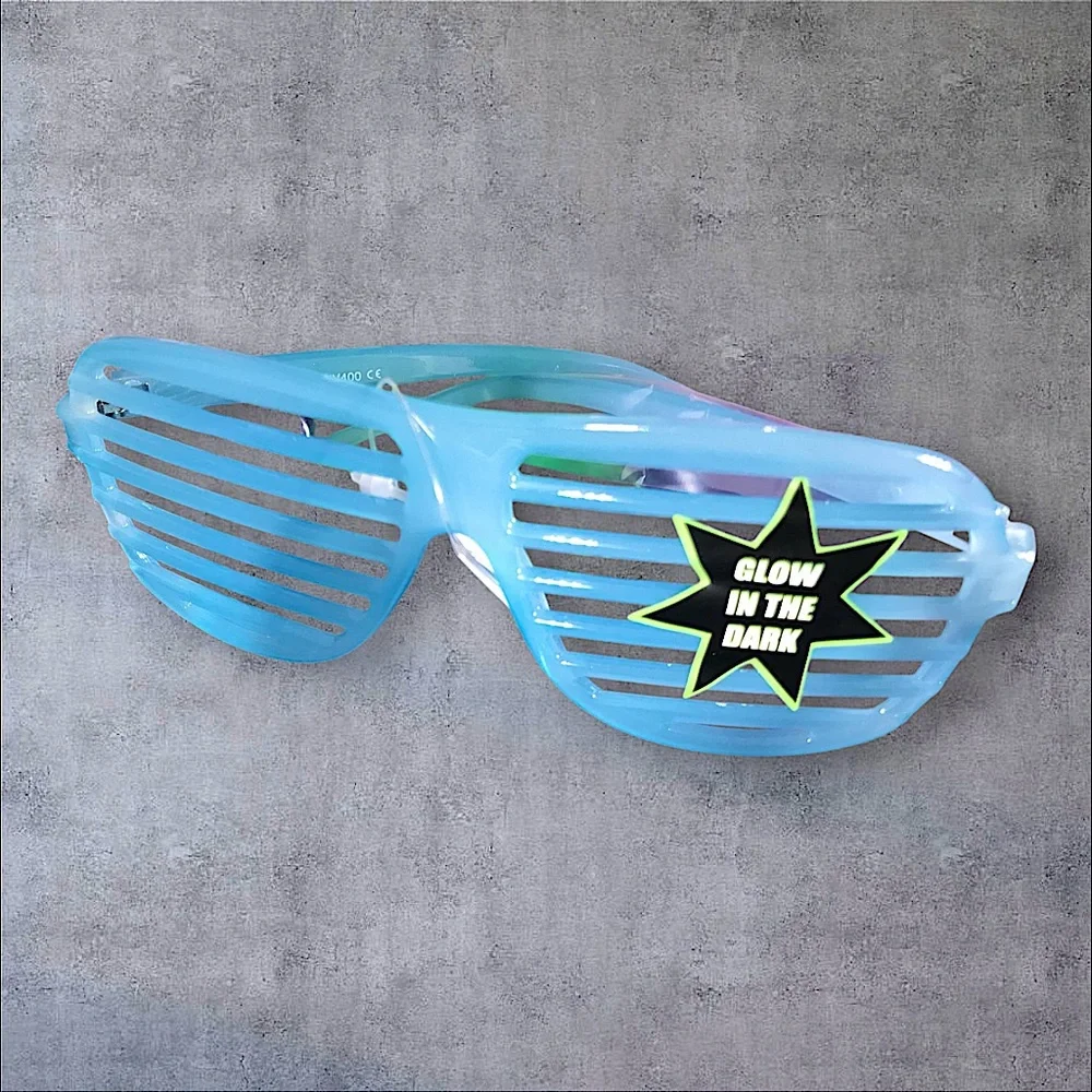 Glow In The Dark Shutter Streetwear Glasses Trending on Socials Deadstock